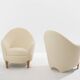 Garouste & Bonetti Koala armchairs in bronze and alpaca 1995