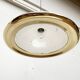 Postmodern Italian vintage brass suspension UFO model S-481 by Luci Italia, 1970s.