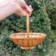 Retro egg wicker basket
