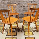 Set of 4 chairs bistrot Iller 70'