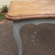 Table basse style Louis XV en merisier