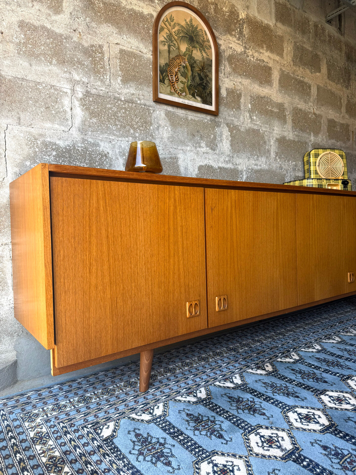 Enfilade scandinave vintage en teck, 1970