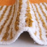 Contemporary Orange Runner Rug - 351 x 97 cm