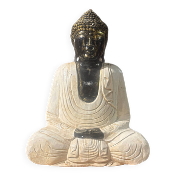 Buddha Meditation Statue Bali - white edition
