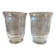Duo de Vases Neufs Photophores en Verre Cristal Art Décoratif Design