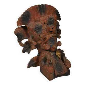 Large Maya Antique Sculpture Terracotta
