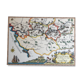 Ancient geographical map Pays du val de Loire