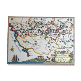 Ancient geographical map Pays du val de Loire