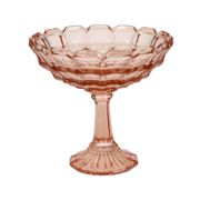 Art Deco Pink Rosaline Pressed Glass Fruit Bowl – Scailmont