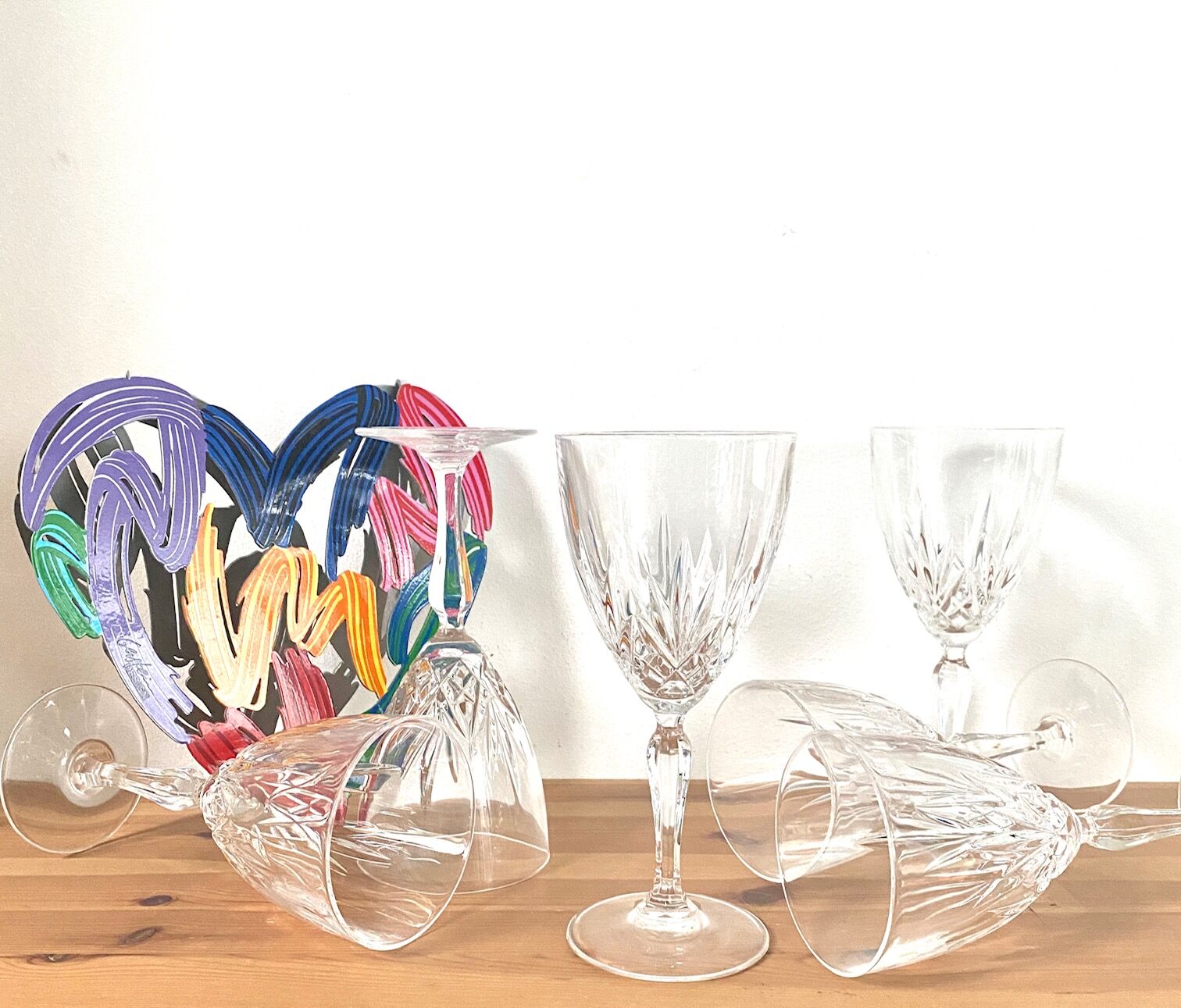 Service of 6 crystal glasses