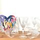 Service of 6 crystal glasses