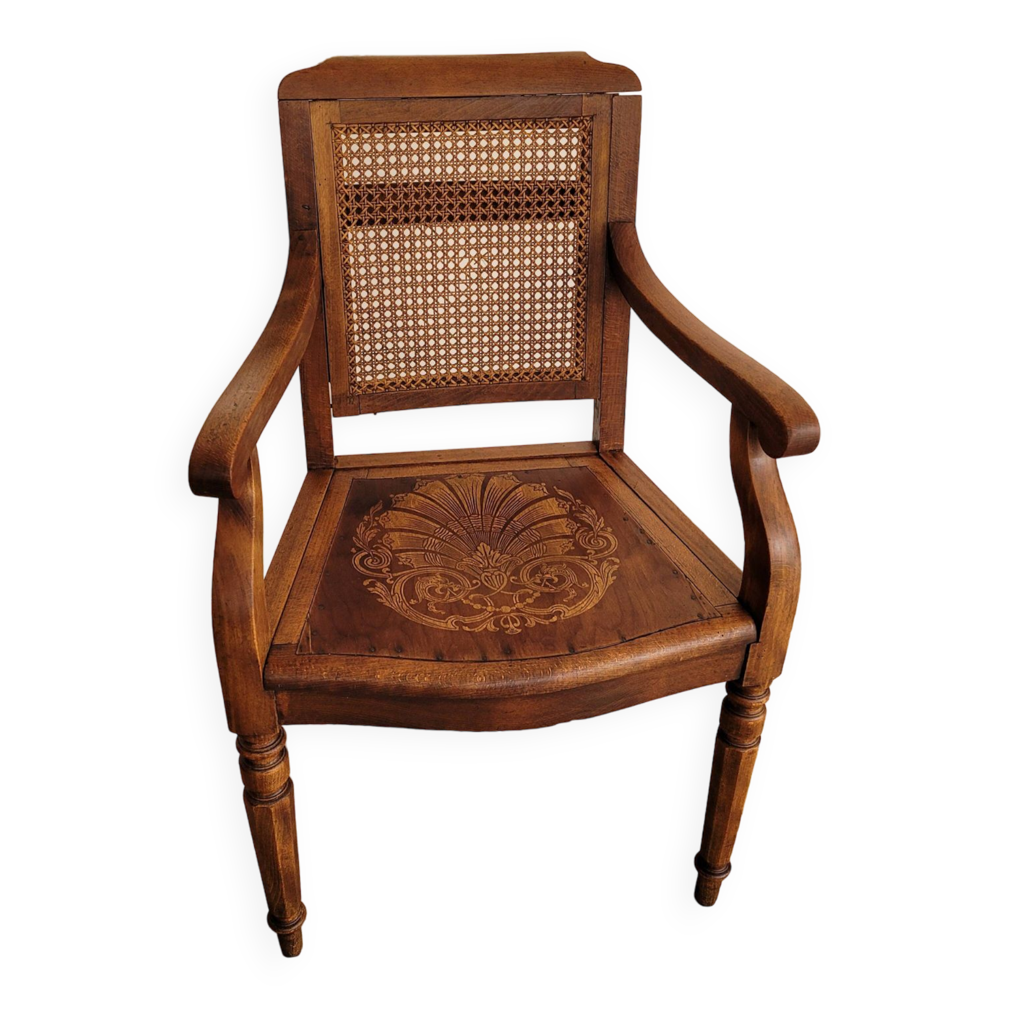 Early 20th century wooden barber's chair