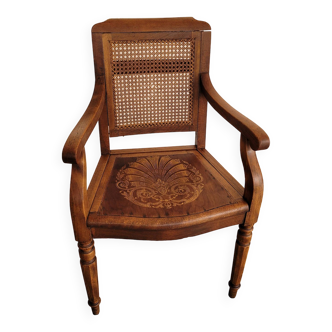 Fauteuil de barbier en bois début 20ème