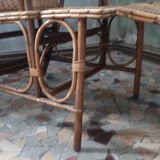 Lounge chair vintage rattan