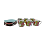Suite of 12 coffee cups