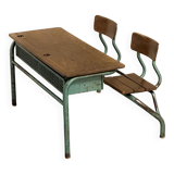Double school desk
