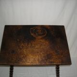 Turned wood coffee table from the 50s and 60s