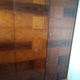 Armoire en bois palissandre laquée marqueterie