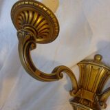 Deux appliques Lucien Gau en bronze