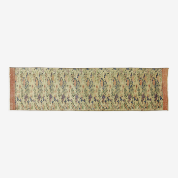 Anatolian handmade vintage rug 259 cm x 69 cm