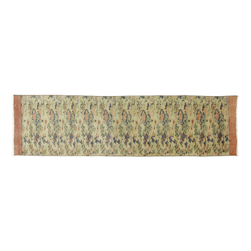 Anatolian handmade vintage rug 259 cm x 69 cm