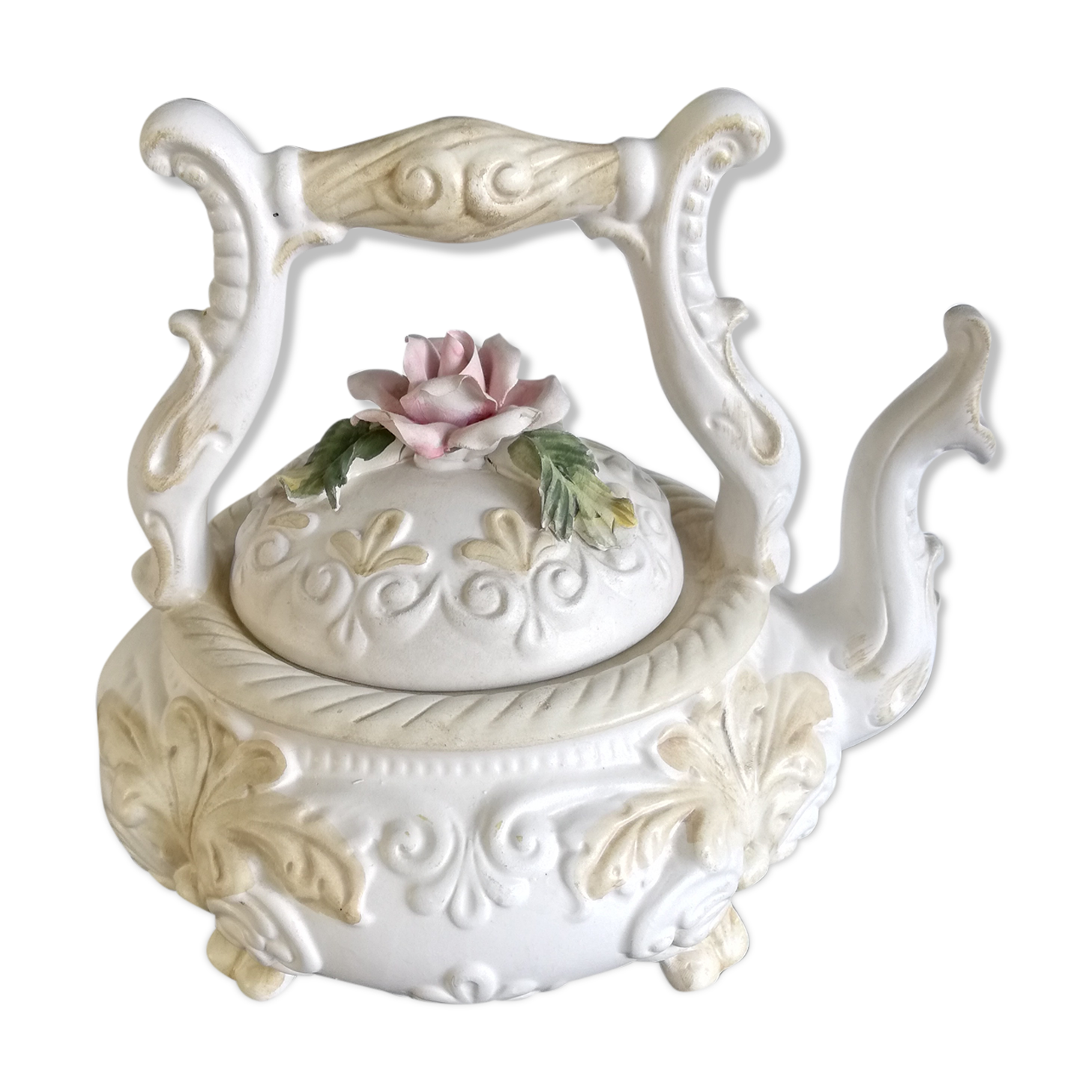 Old ceramic teapot Italy