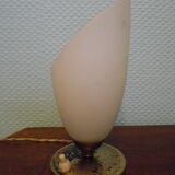 Old table lamp, patina look, 40s/50s