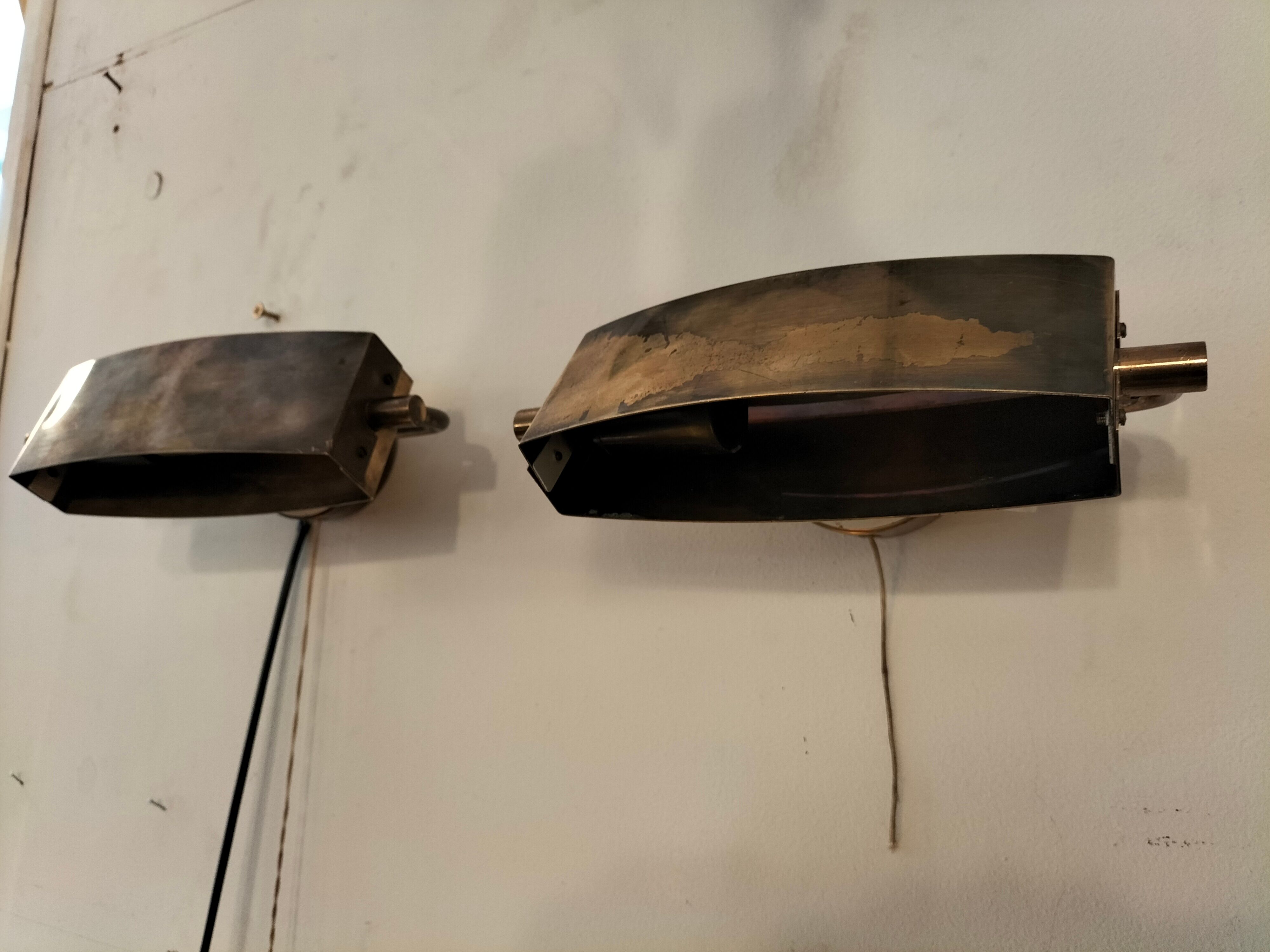 Pair wall lamps