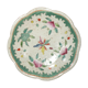 Plate China period nineteenth decorated enamelled stylized with fruit