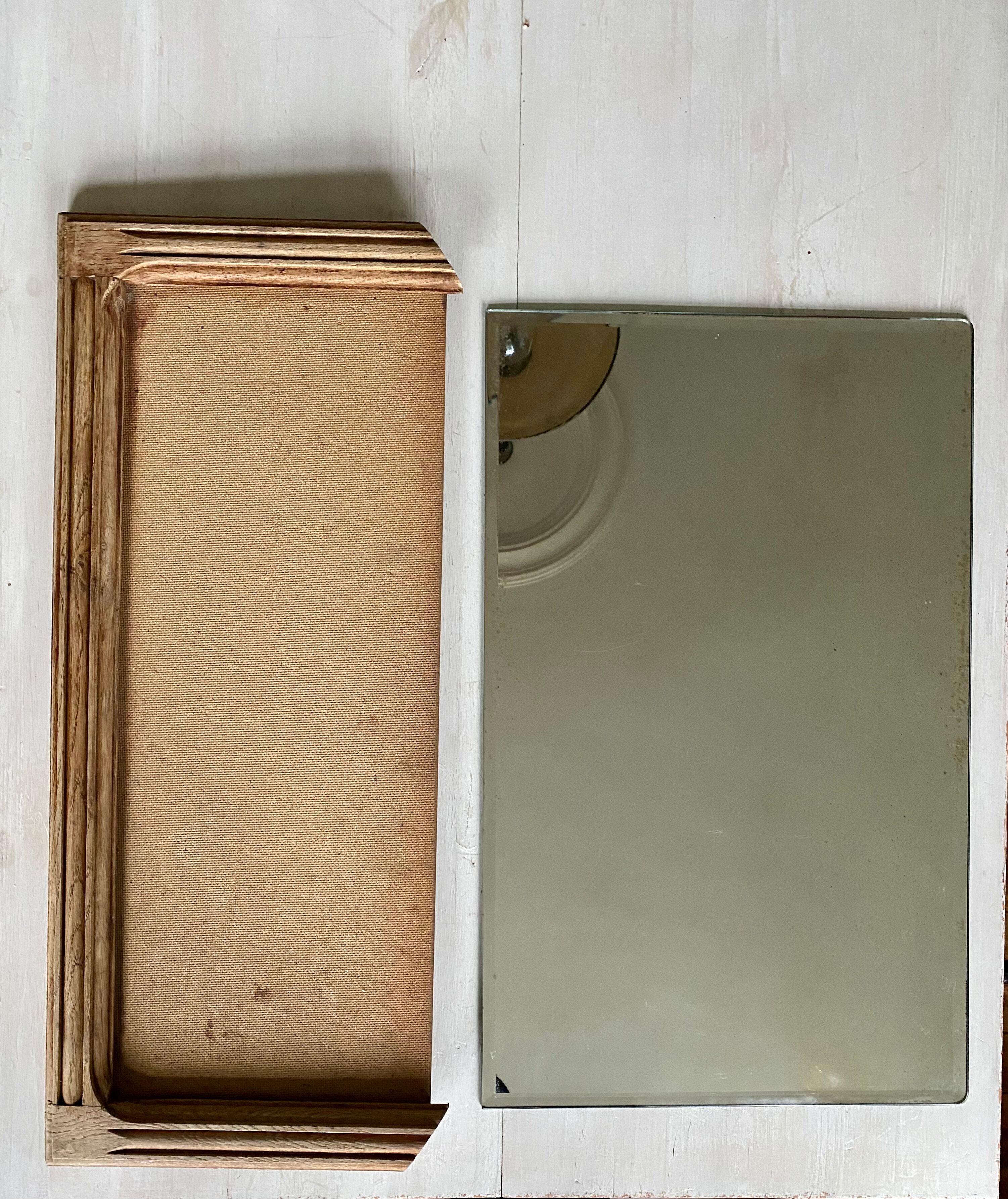 Wooden mirror 30s, 71x44 cm