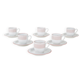 Set of porcelain cups, Italian design, 1980s, production: Italy