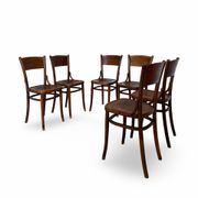 Set of six Authentic antique bentwood chairs, Antonio Volpe