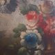 Peinture à l'huile sur toile nature morte aux fleurs, début du XIXe siècle