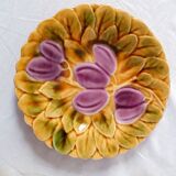 Five dessert plates in Sarreguemines slip