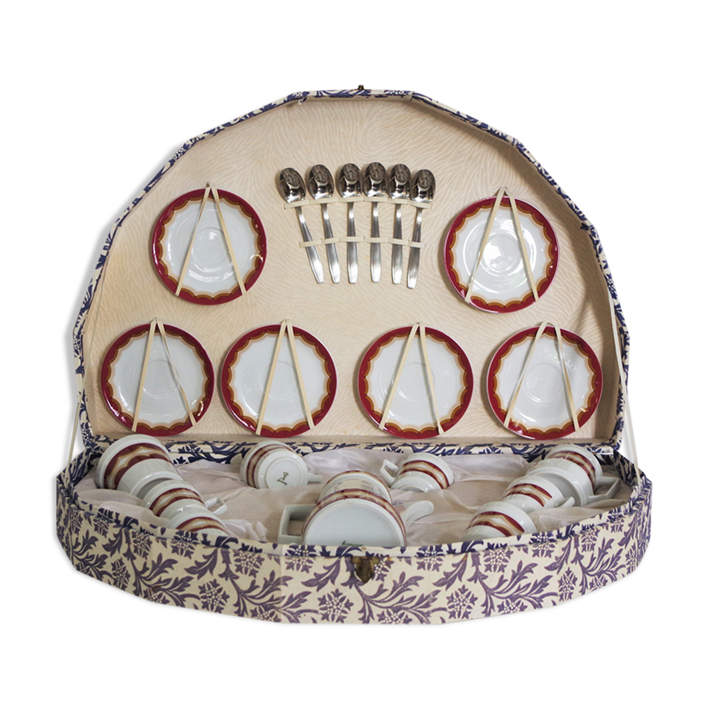 Vintage schirnding coffee service in porcelain, germany, 1970s, set of 21