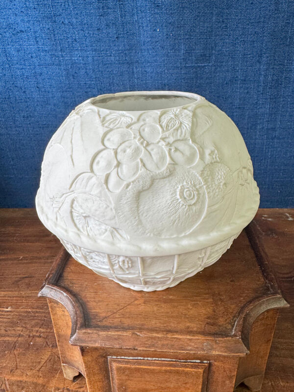 Photophore signé Bernardaud en porcelaine de Limoges