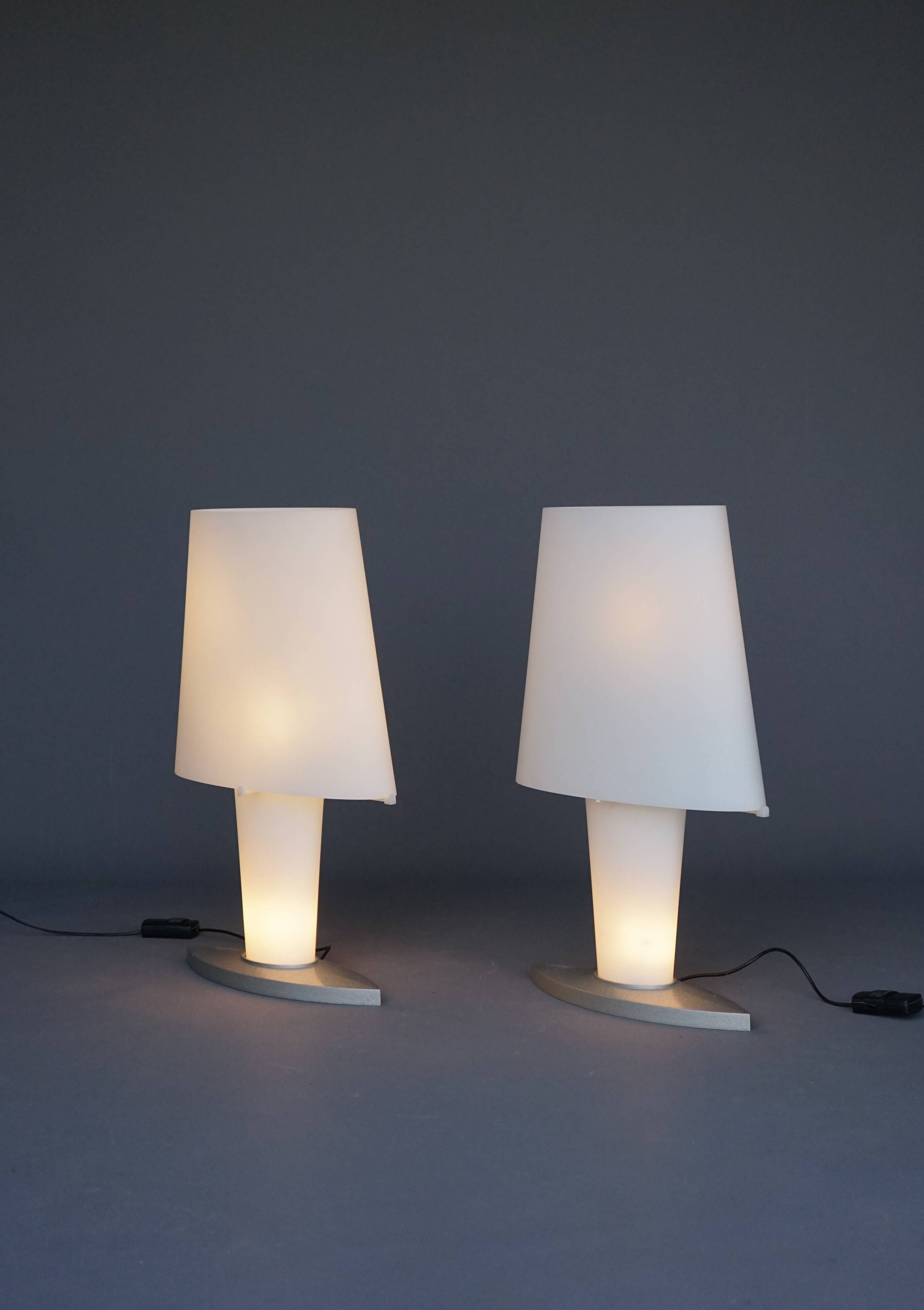 Lampes de Bureau Postmodernes par Daniela Puppa pour Fontana Arte, 1990s, Set de 2