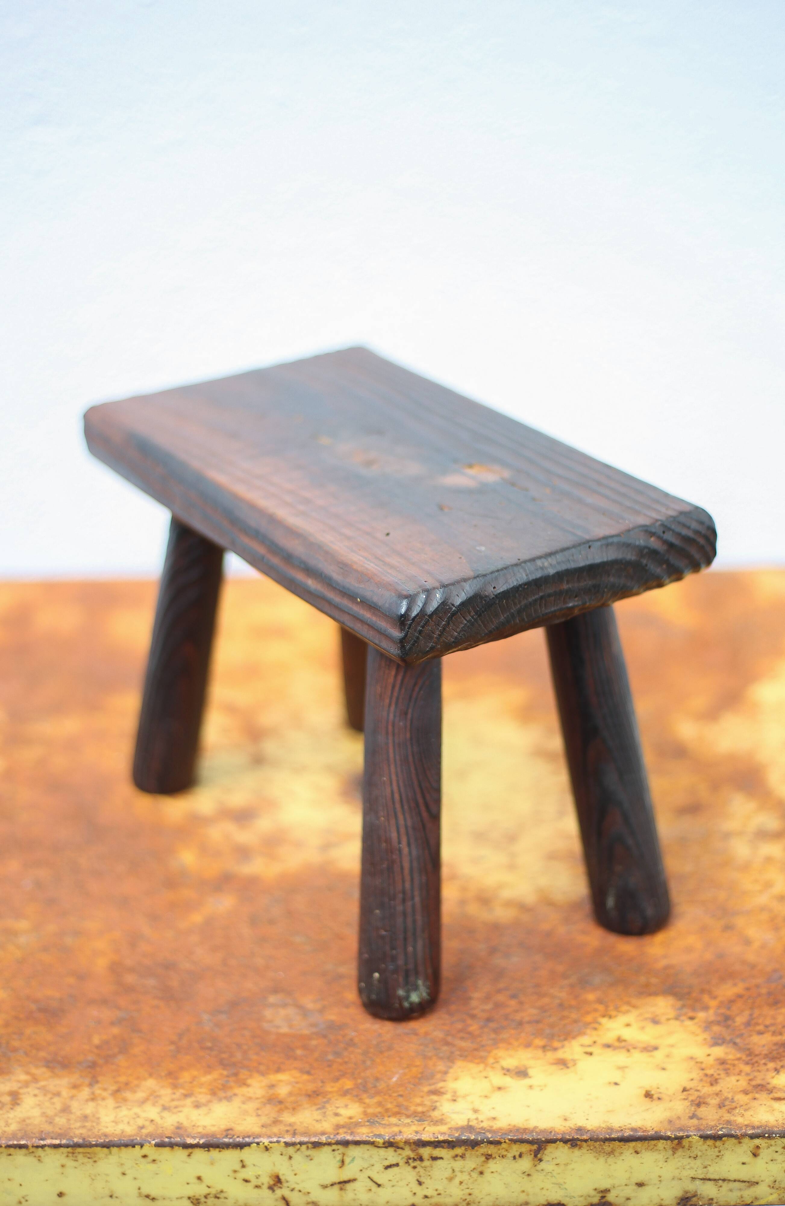 Wooden stool, small stool, plant holder, interior decoration