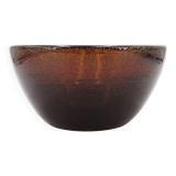 Cup in amber bubbled glass from Biot, 1970s