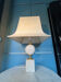 Lampe barbier en travertin 