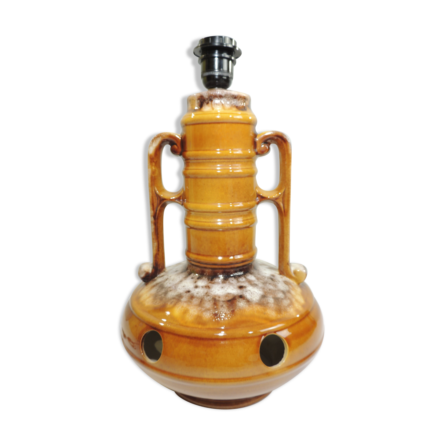 Fat lava mid-century ceramic/vintage floor lamp