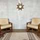 Fauteuils en rotin, années 60