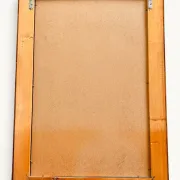 1970s Mid-Century Rattan and Pencil Reed Large Mirror, Spain