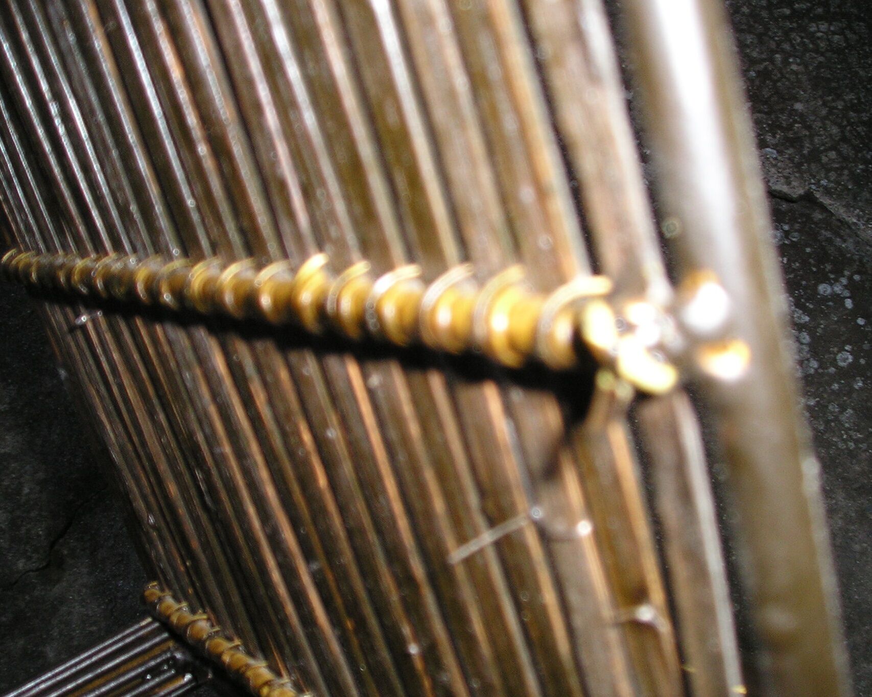 Metal and glass top side table