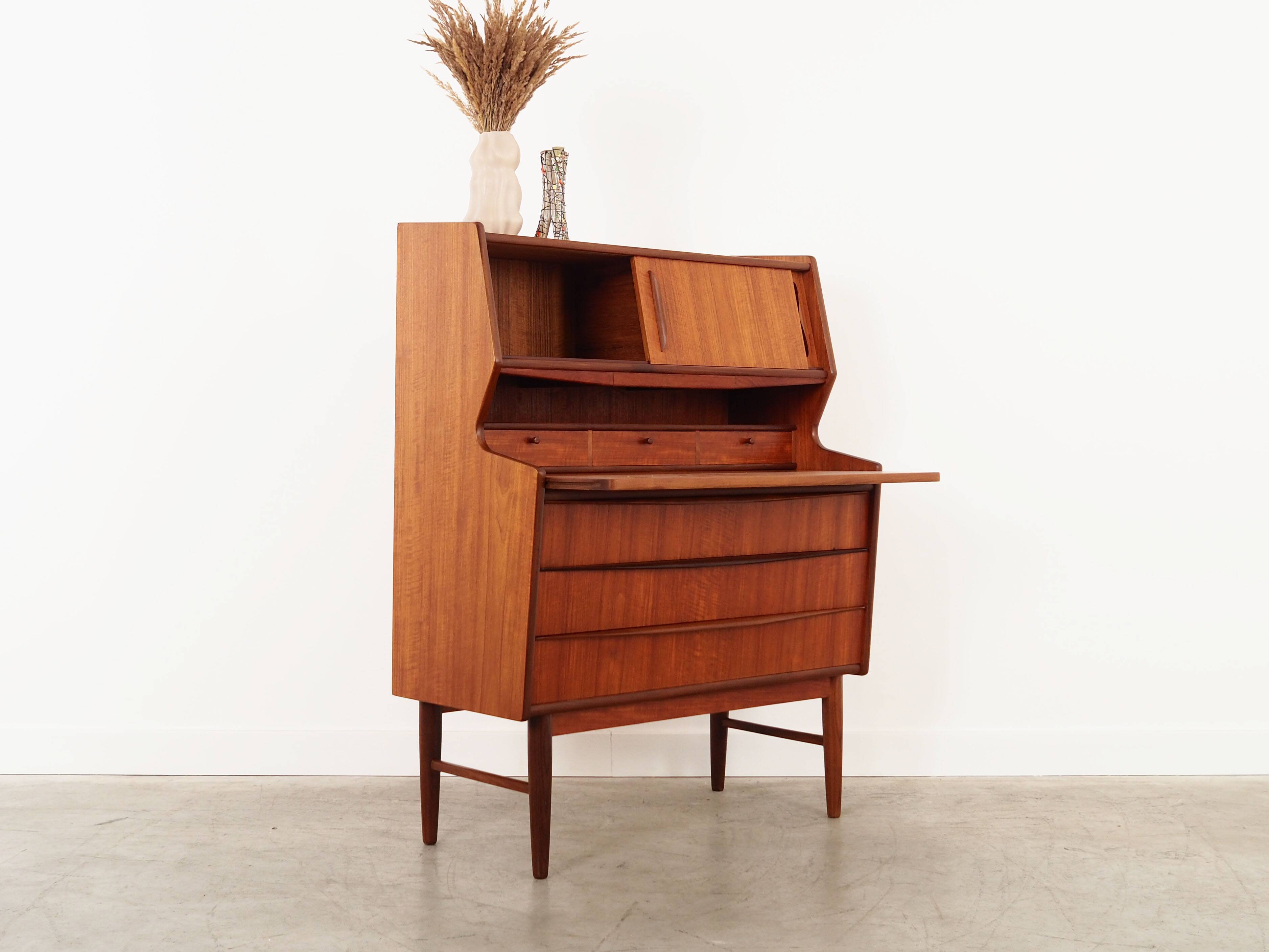 Teak secretary, Danish design, 1970s, production: Denmark