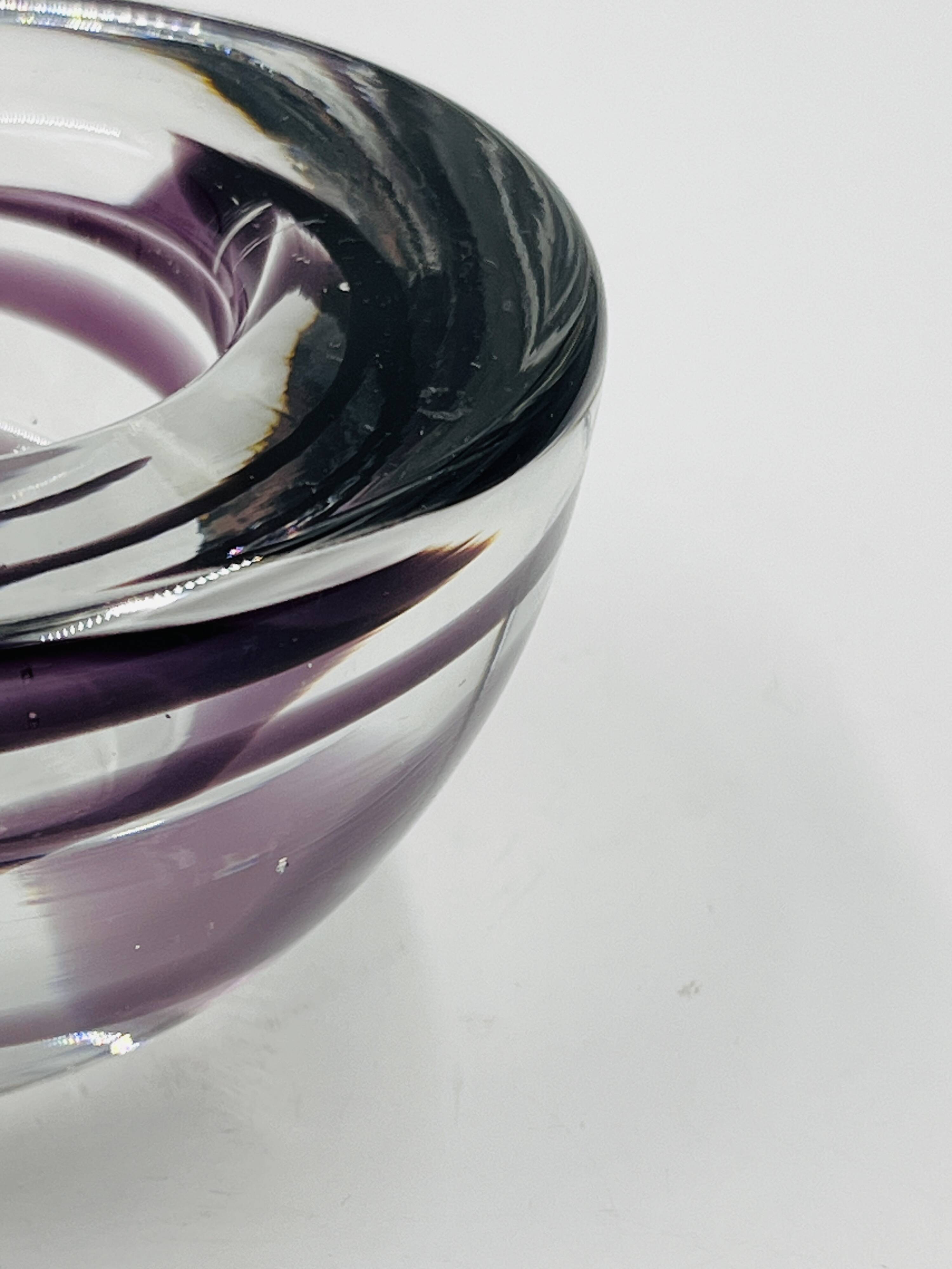 Set of two Kosta boda candlesticks by Anna Ehrner