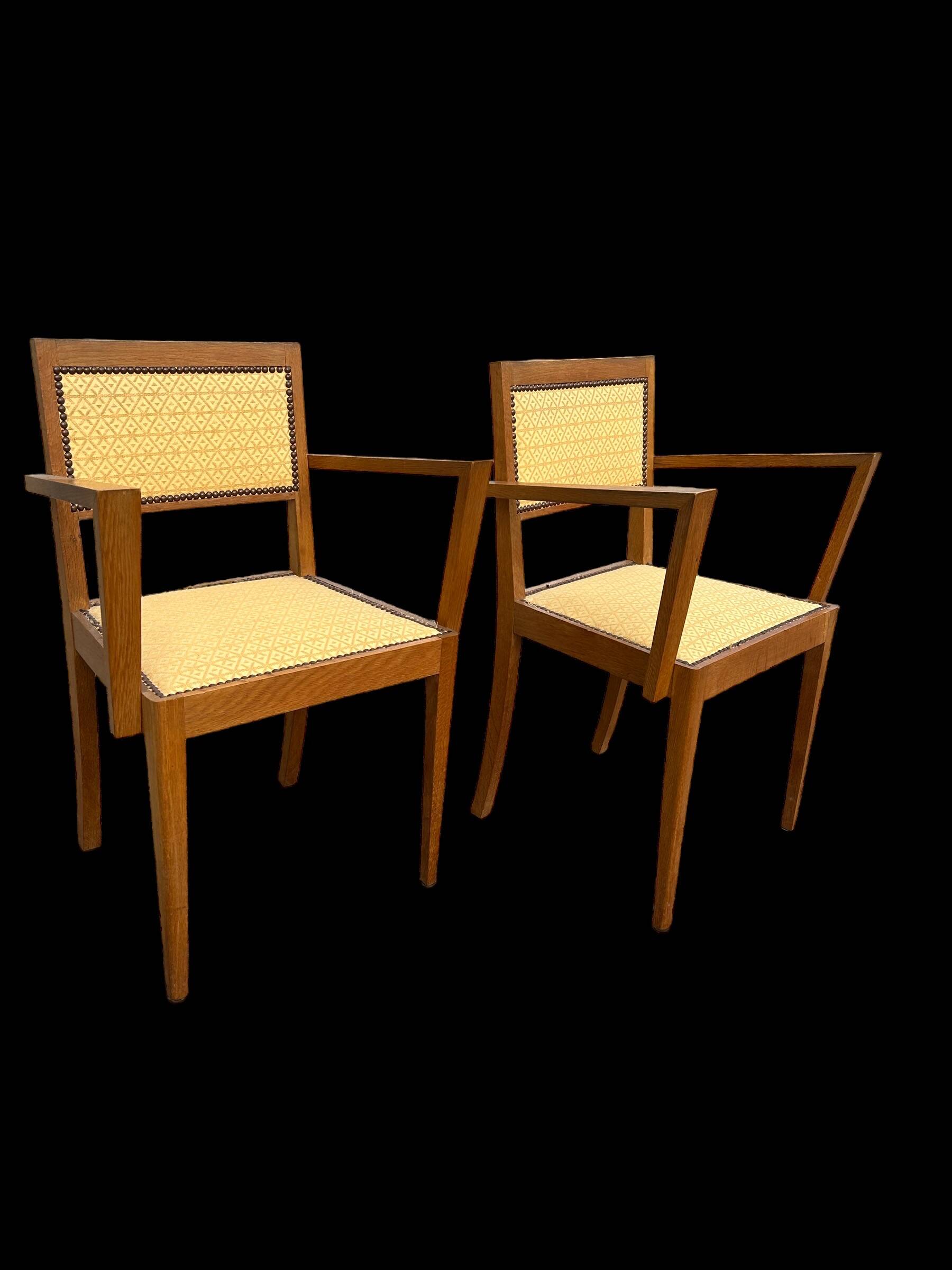 Paire de fauteuils bridge art deco