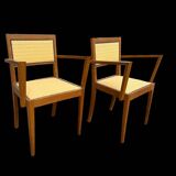 Paire de fauteuils bridge art deco