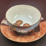 Satsuma Porcelain Bowl and Saucer