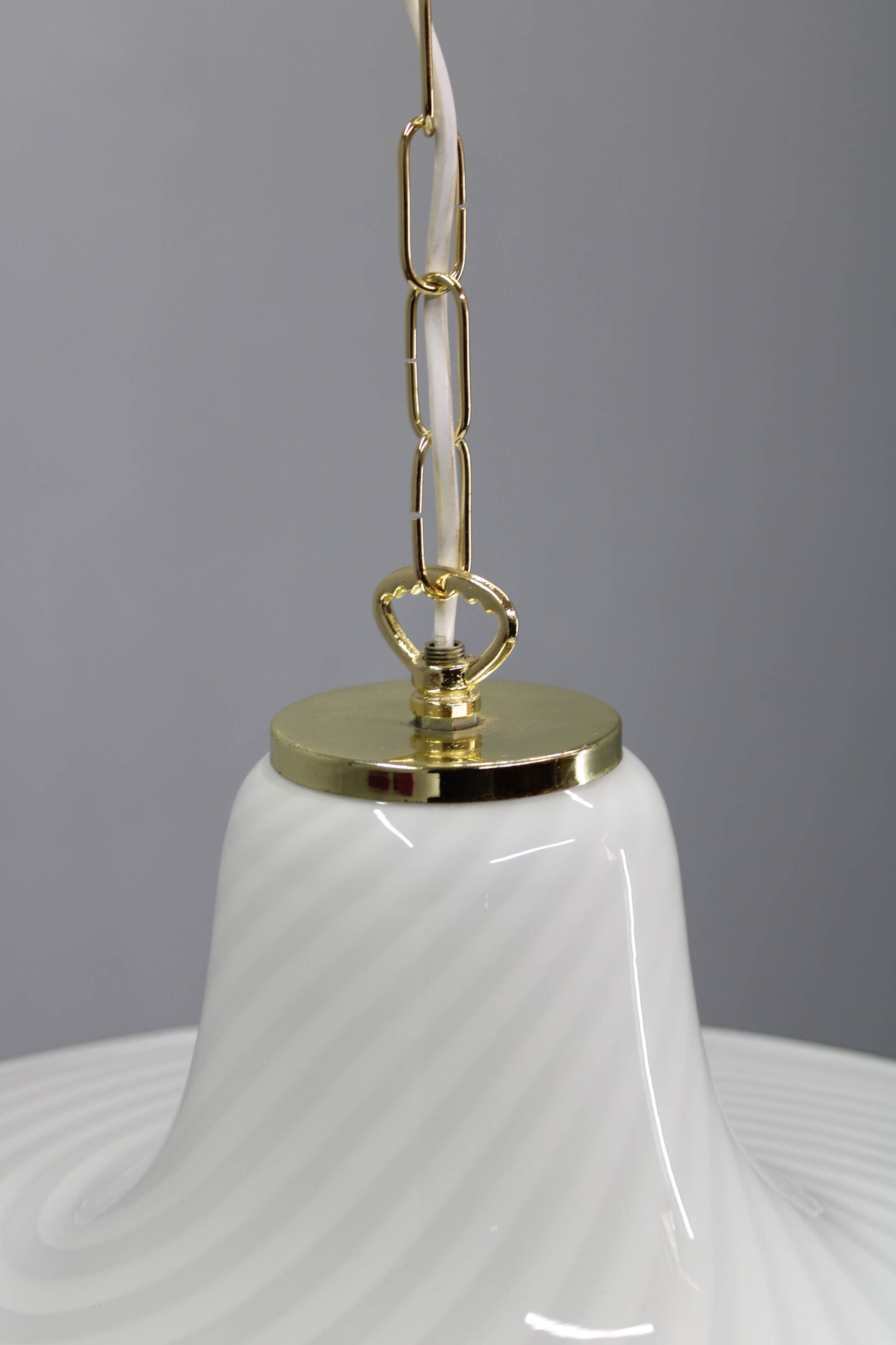 1970s Glass Pendant light By Venice Glass, Italy